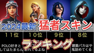 2024最新版フォートナイト猛者スキンランキング【Fortnite】#フォートナイト #人気スキン#猛者スキン #fortnite