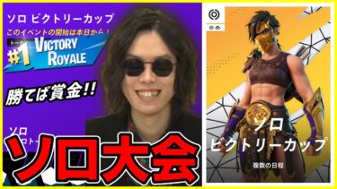 【ソロ大会】たいめんしたくないたいめんしたくないたいめんしたくない【フォートナイト】