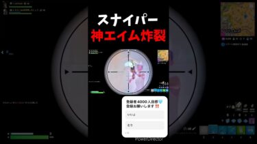 スナイパーエイムがヤバすぎるw#フォートナイト #直差し #直差し勢 #リロード #リロードランク #スナイパー #神エイム #フォトナ女子 #参加型配信