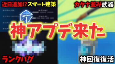 カタナ並みに強い武器が追加されました…アプデ情報まとめ！【フォートナイト/Fortnite】