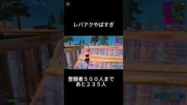 レバアクやばすぎ #フォートナイト #上手いと思ったら高評価 #ショート動画