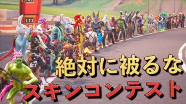 被ったらアウトのスキンコンテスト！【FORTNITE/フォートナイト】