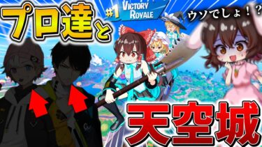 【神回】えぐすぎ、、”プロチーム”所属の方々を「天空」に連れて行った結果、大変なことになった、、【フォートナイト】【ゆっくり実況】【チャプター6】【シーズン2】