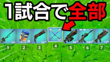 1試合で全エキゾチック武器を集めてみたら…【フォートナイト / Fortnite】