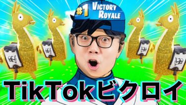 【フォートナイト】TikTok初生配信でランクマッチビクロイ!? で大発狂【ヒカキンゲームズ】