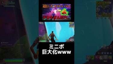 ミニポデカすぎてやばいwww #Fortnite #フォートナイト #ゲーム実況 #切り抜き #shorts #暇人養殖場