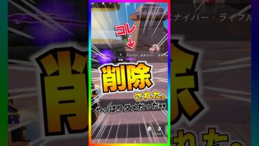 隠し武器削除へ‼️まだ、登場してはいけない武器アンバンスナイパーライフルが一時的に削除へ‼️【フォートナイト/fortnite】