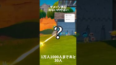 【フォートナイト】ダメージ表記出ないのやばい#フォートナイト #fortnite #short #ショート