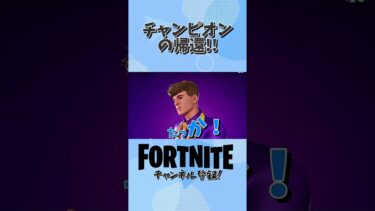 チャンピオンたちが帰ってきた！！！ #フォートナイト #fortnite #ゲーム実況 #ゲーム