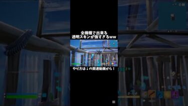 相手からも透明なのやばい#フォートナイト #fortnite#shorts