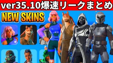 v35.10まとめ!無料スキン判明!大量の神要素が来た!夏イベや最新アプデの内容を全て紹介!【フォートナイト】フォトナ,ふぉとな,リーク情報,ダウンタイム何時まで,アプデ待ち,待機配信,解説,メンテ