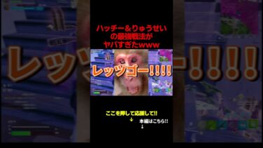 ハッチー＆りゅうせいの最強戦法がヤバすぎたｗｗｗ #フォートナイト#最強 #戦法