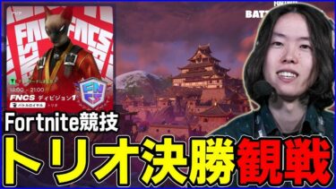 【トリオ決勝観戦】最後のディビジョナル誰が勝つ!?→0時EU→6時NAC→8時NAW見てく【フォートナイト】