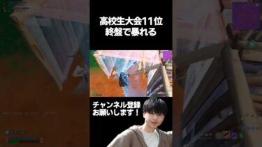 高校生大会で11位になり全国大会進出を決めた神プレイがやばいw #shorts #フォートナイト #上手いと思ったら高評価 #stage0