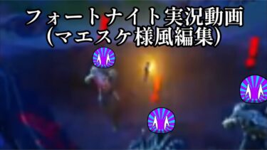 フォートナイト実況(笑) マエスケ様風