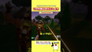 この作戦はまだにしよう【フォートナイト】