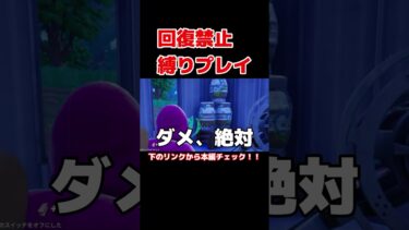 回復禁止縛りが地獄すぎだ…。#フォートナイト  #fortnite  #ゲーム実況  #爆笑 #バトロワ