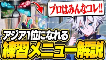 プロが教える最速でアジア1位になれる練習方法がヤバすぎたww【フォートナイト/FORTNITE】