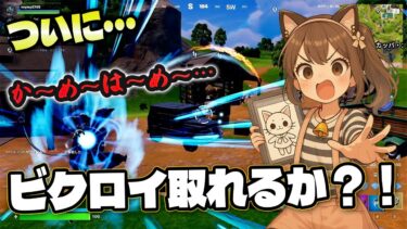 【すずちゃんとパパのフォートナイト実況】ついに・・・かめはめ波でビクロイとれるか？！